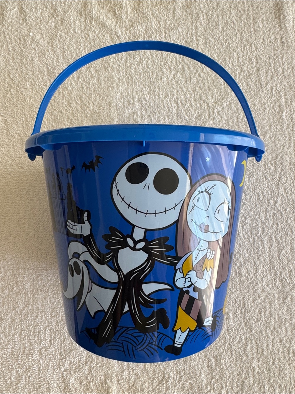 Disney The Nightmare Before Christmas Character Blue Trick-or-Treat Candy Bucket